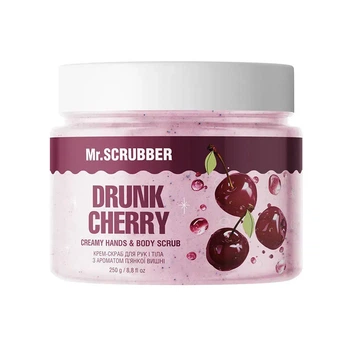 Крем-скраб для рук і тіла з ароматом п’янкої вишні Drunk Cherry Mr.SCRUBBER 250g