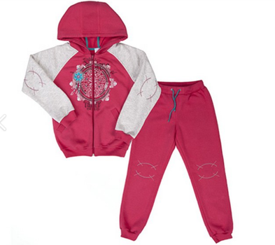 Костюм спортивный для девочки Bembi КС 446 140 см коралловый