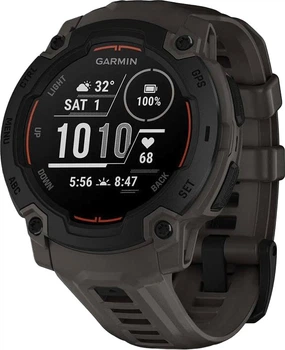 Смарт-годинник Garmin Instinct E 45mm Black with Charcoal Band (010-02933-00/13)