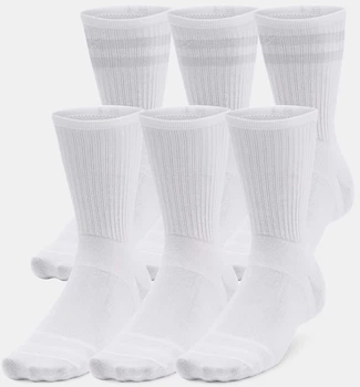 Носки Under Armour Essential 6pk Crew белый LG (1387058-100)