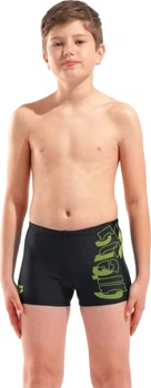 Плавки-шорты для мальчиков Arena TALES SWIM SHORT черный, желтый детский 140 см (009087-506)
