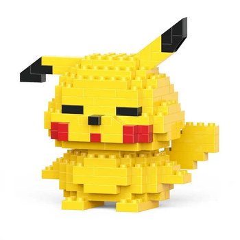 Конструктор фигурка Пиксели BRICKS Пикачу Pikachu Pokemon