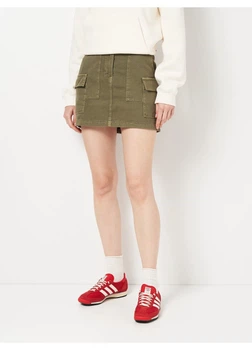 Джинсовая юбка Primark 32 Хаки 3056910