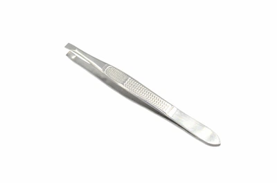 Пинцет для бровей косметический профессиональный Beauty LUXURY P-13 прямой сталь