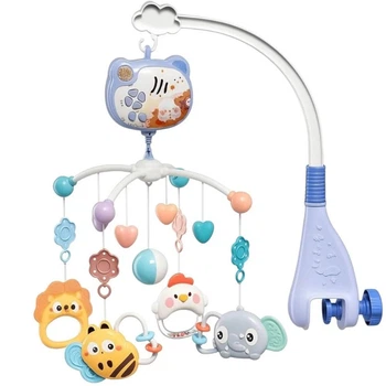 Мобиль на кроватку Звездные сны с мелодиями и звуками природы WToys проектор ночного неба