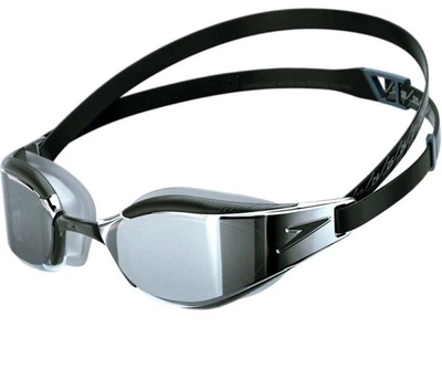 Очки для плавания Speedo FASTSKIN HYPER ELITE черный, серебристый OSFM (8-12818F976)
