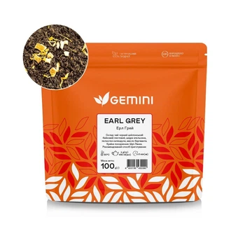 Чай листовий Gemini Earl Grey Ерл Грей 100г