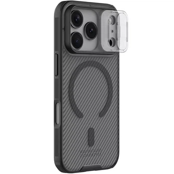 Карбоновая накладка Nillkin CamShield Pro Magnetic для Apple iPhone 17 Pro (6.3") Transparent black