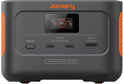 Зарядна станція Jackery Explorer 100 Plus / 128 Вт / 99.2 Вт⋅год / LiFePO4 (21-0001-000164)
