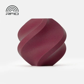 Пластик/филамент для 3D-принтера с катушкой Bambu Lab PLA-CF Filament with spool 1kg - Burgundy Red (A50-R4-1.75-1000-SPL)