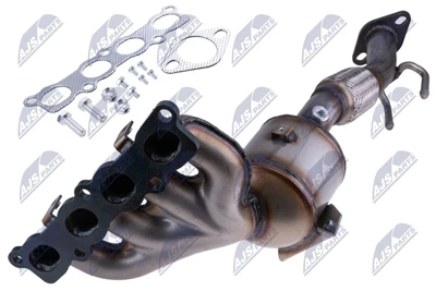 Каталізатор FORD FOCUS III 1.6TI (IQDB,XTDA) 2011-2020; C-MAX II / GRAND C-MAX 1.6TI (IQDB,XTDA) 2010- 2019; /EURO:5/ З випускним колектором NTY KAT-FR-007 NTY (KATFR007)