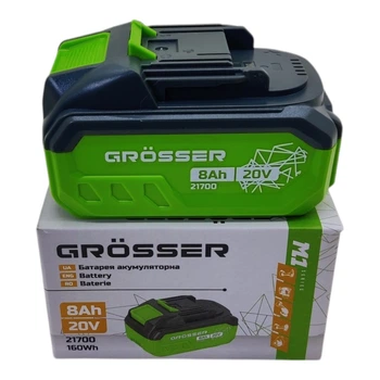 Батарея акумуляторна Grosser 20 В 8 А*г (114757)