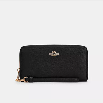 Кошелек Coach Long Zip Around Wallet In Signature Canvas.(арт.2130)