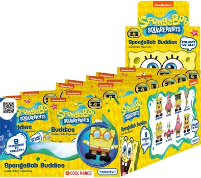 Дисплей фигурок-сюрпризов Cool Things Spongebob Squarepants Buddies 3D Губка Боб 24 шт (SP007-CDU) (6900007606332)