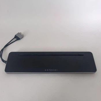 Док-станція Satechi Dual Dock Stand - Docking Station with NVMe SSD Enclosure, сірий