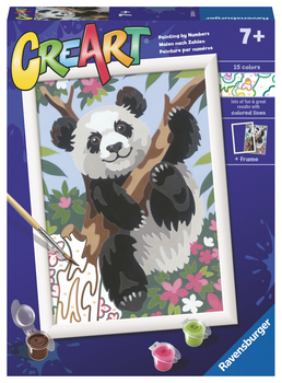 Картина за номерами Ravensburger Creart для дітей: Панда 18 x 24 см (4005556202614)