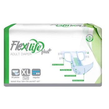 Подгузники для взрослых Flexi Life Plus XL (120-170 см) 30 шт.
