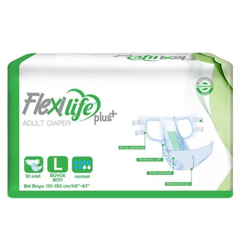 Подгузники для взрослых Flexi Life Plus L (110-150 см) 30 шт.