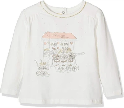 Реглан для девочки Chicco 090.06807.060 80 см Молочный