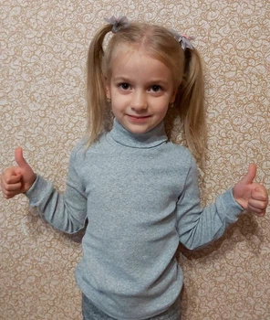 Дитяча водолазка 98 см сіра