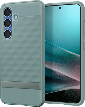 Etui plecki Spigen Parallax MagFit do Samsung Galaxy S25 Plus Sage Green (8809971238915)