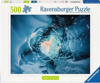 Puzzle Ravensburger Power of Nature Wewnątrz lodowca 500 elementów 12000778 (4005555007784)
