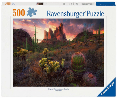 Puzzle Ravensburger Kaktusy 500 elementów 12001380 (4005555013808)