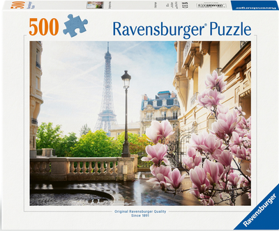 Puzzle Ravensburger Wiosna w Paryżu 500 elementów 12000366 (4005555003663)