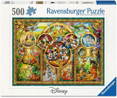 Puzzle Ravensburger Rodzina Disneya 500 elementów 12000094 (4005555000945)