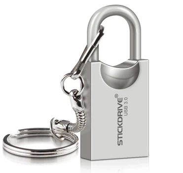 USB 3.0 Флешка StickDrive Брелок Замок 64Gb