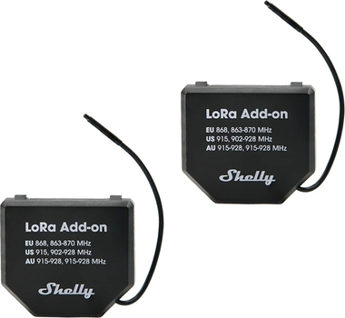 Inteligentny przekaźnik Shelly LoRa Add-on dla Gen 3/4 2 szt. (3800238071677)