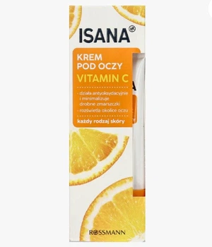 Осветляющий крем под глаза с витамином С Isana vitamin C augencreme 15 мл