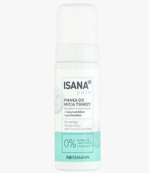 Пінка з ніацинамідом для вмивання чутливої шкіри Isana pure pianka 150 мл