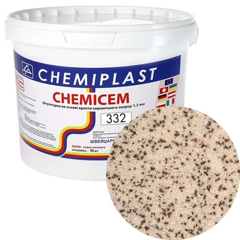 Декоративна штукатурка CHEMICEM 332 мармурово-кварцова 10 кг