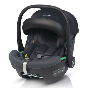 Дитяче автокрісло EasyGo Buz 0+ Giro granito, автолюлька для новонародженого, автокрісло люлька з встановленням на базу коляски, автокрісло від 40 до 87 см росту малюка