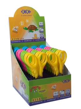 Набор ножниц детских Zibi ANIMALS KIDS Line 125 мм ассорти 24 шт. (ZB.5022)