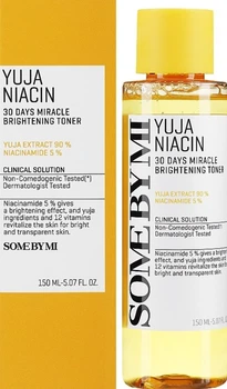 Освітлюючий тонер на основі цитрусового екстракту Юдзу SOME BY MI Yuja Niacin 30 Days Miracle Brightening Toner 150 мл
