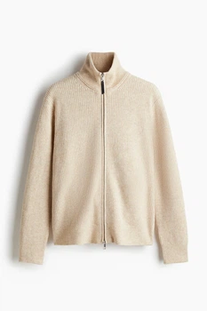 Кардиган H&M класичного крою, розмір XL, бежевий