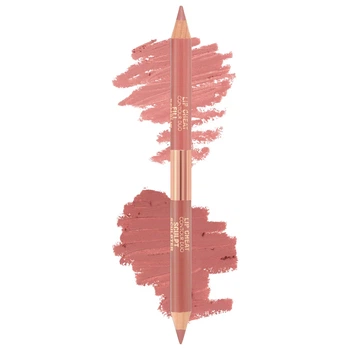 Подвійний олівець для губ Charlotte Tilbury Super Nudes Lip Cheat Contour Duo Lip Liner Fair Sculpt без коробки 0.78 г