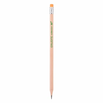 Чорнографітний олівець YES, ECO Pencil Erudite, з гумкою, трикутний, (280622)