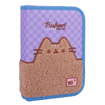 Пенал шкільний YES, 1 відділення, Pusheen Playful, твердий, Бузковий, (533661)