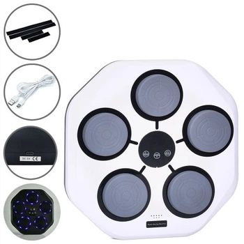 Боксерський набір Profi MS 4235-1-W (5*41*44 см, 9 режимів, 9 швидкостей, 5 цілей, BT, музика, світло, ектронне табло, акумулятор, Type-C шнур)