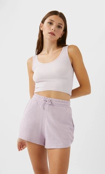 Топ Stradivarius бузковий PCZFE774 L