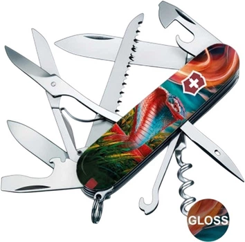 Нож Victorinox Swiss Army Huntsman Zodiac Красочная кобра (1.3713.3_Z4290pk)