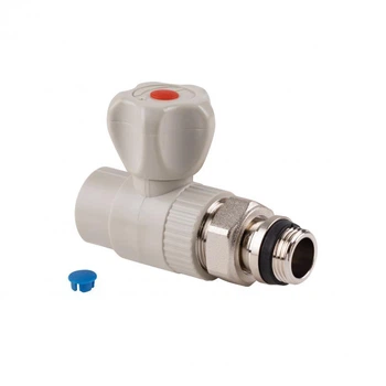 Кран радіаторний кульовий PPR Thermo Alliance 20х1/2'' прямий поліпропілен/латунь сірий (SD00029238)