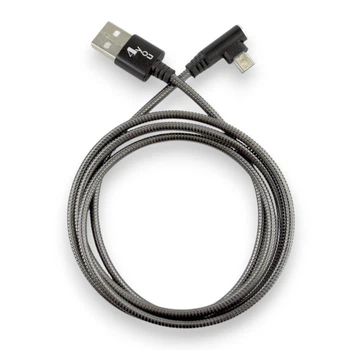 Кабель Usb Micro USB 4you Vazi (2000mah, метал, 90град, чорний)