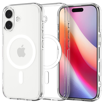 Etui plecki Spigen Ultra Hybrid MagSafe Case do Apple iPhone 17 Clear White (8800283315127)