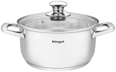 Каструля з кришкою RINGEL Grey line 24 см 5.5л (RG-2022-24)