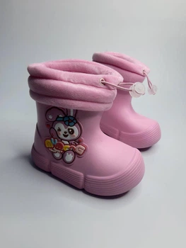Гумові чоботи для дівчинки Apawwa 367 J pink рожеві р.30-19,7 см