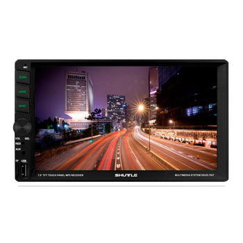 Автомагнитола 2DIN SHUTTLE SDUD-7037 экран 7дюймов сенсорный Bluetooth USB SD FM MirrorLink Черный
